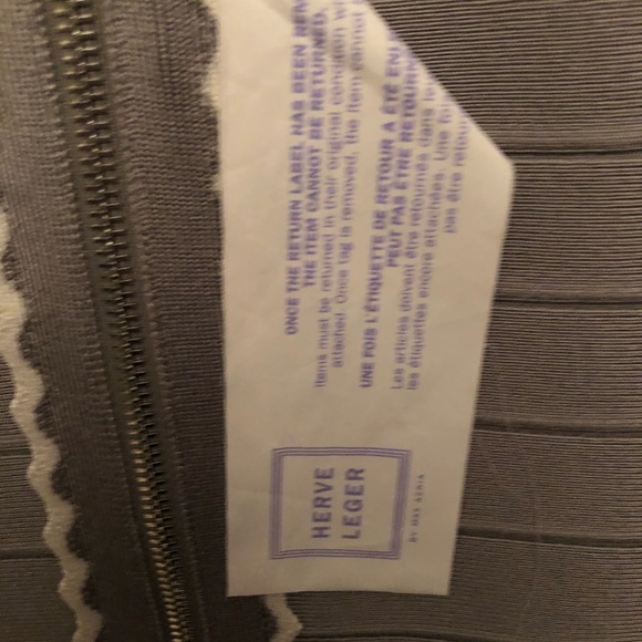 NWT Herve Leger Kenna Scalloped Bandage Dress-xs - Picture 8 of 8